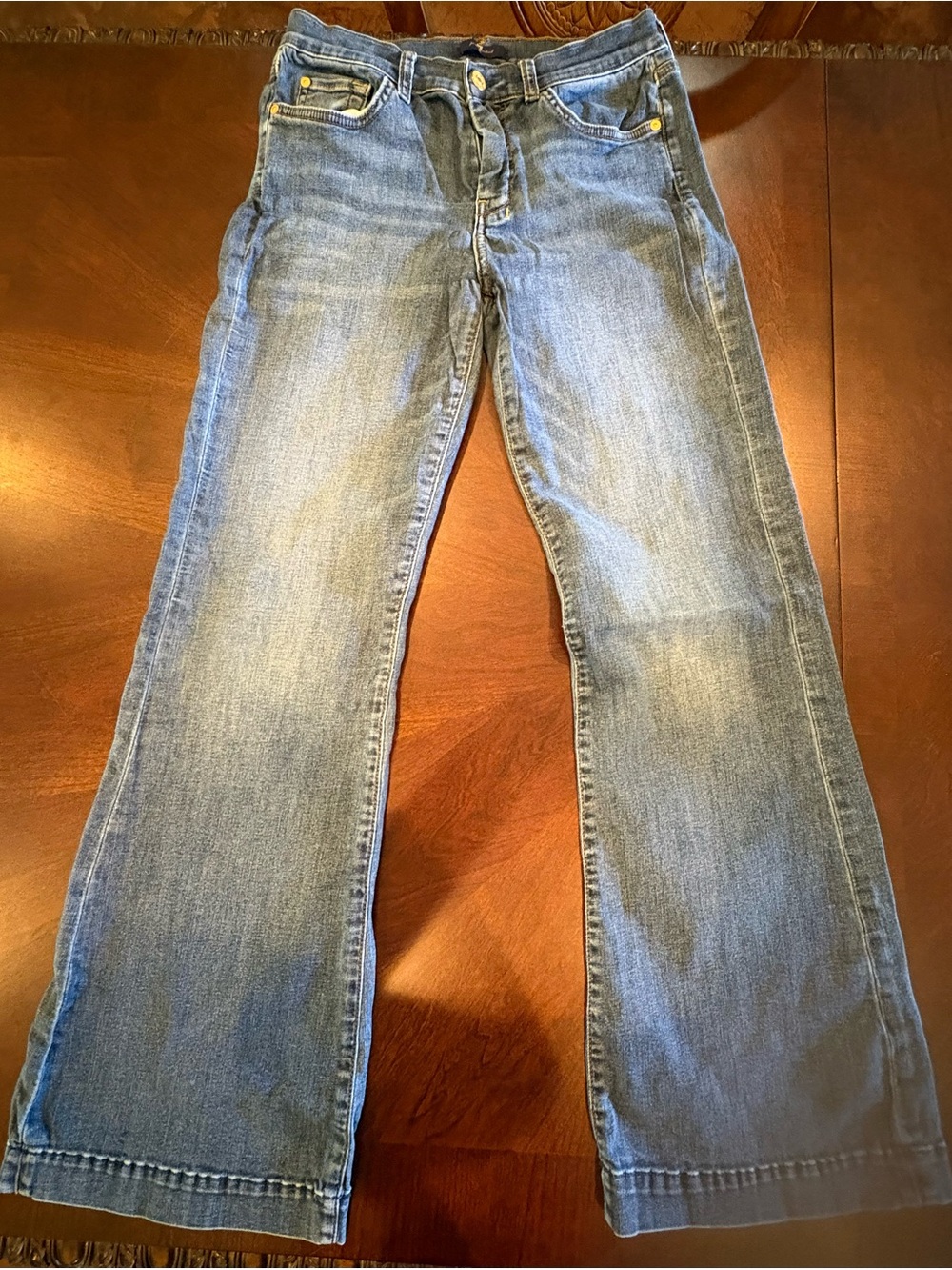 7 For All Mankind Medium Blue Bootcut Jeans
